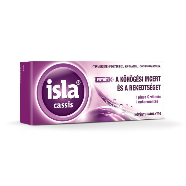 Isla-Cassis Plus C-vitamin torokpasztilla (30x)