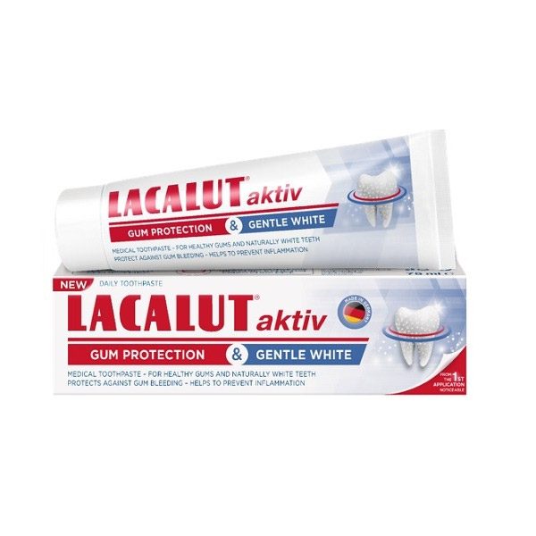 Lacalut Aktív Gum Protection & Gentle White fogkrém (75ml)