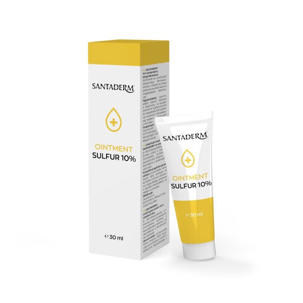 Santaderm 10% Sulfur kénes kenőcs (30ml)