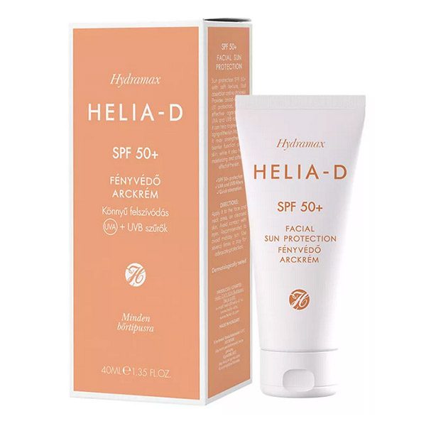 Helia-D Hydramax SPF 50+ fényvédő arckrém (40ml)